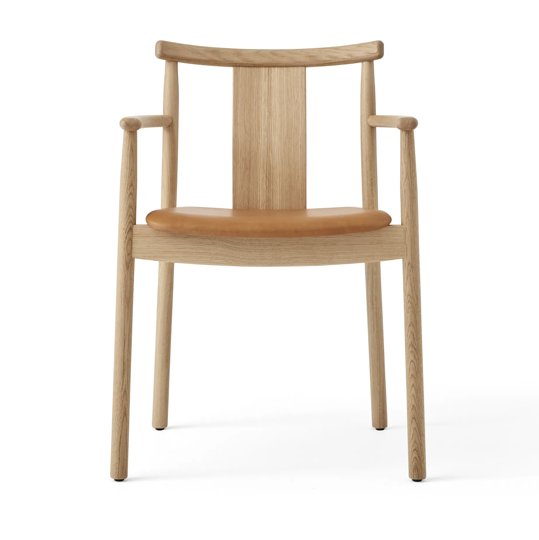 Merkur Stuhl mit Sitzkissen, Oak- Dakar 0250 cognac Audo Copenhagen