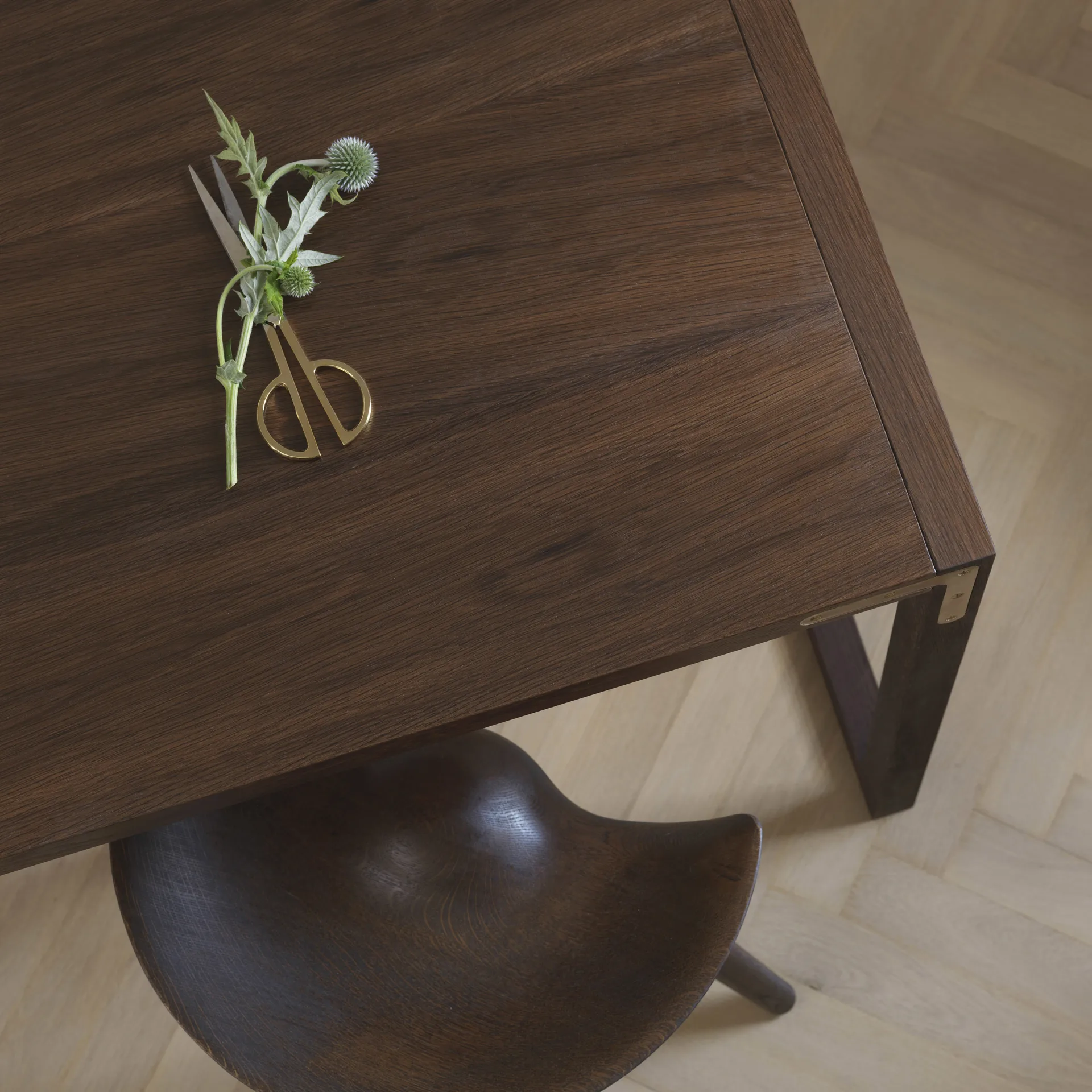 ML42 Barhocker 77 cm, Eiche braun geölt-Stahl Audo Copenhagen