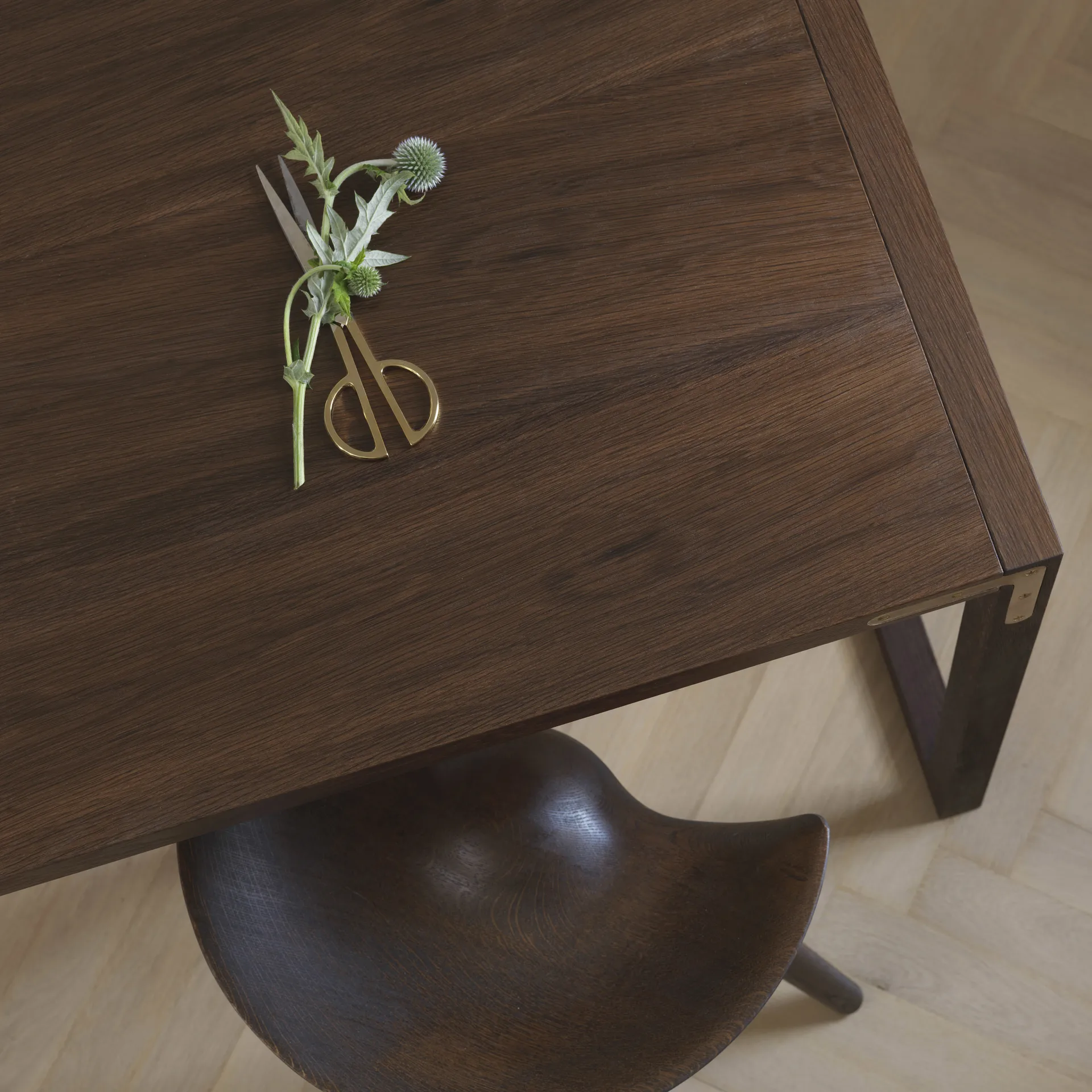 ML42 Barstuhl 69cm, Eiche braun geölt-Stahl Audo Copenhagen