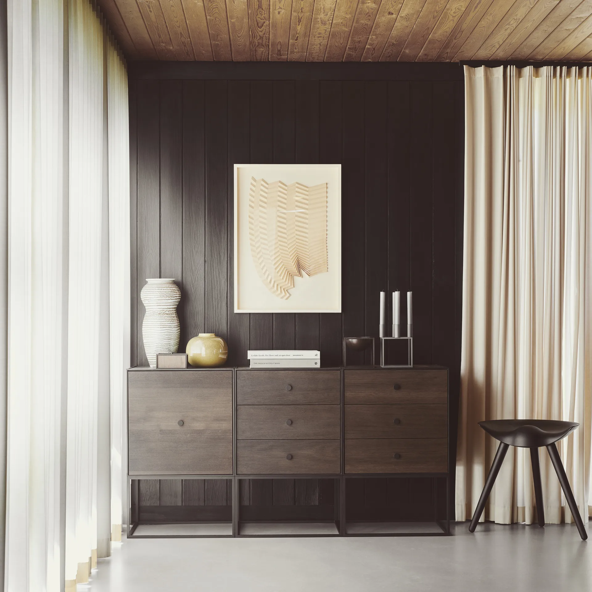 ML42 Hocker 48cm, Braungeölt Eiche Audo Copenhagen