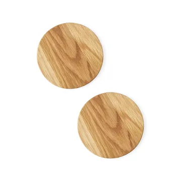 New Norm Glasuntersetzer aus Holz 2er Pack - Eiche geölt - Audo Copenhagen