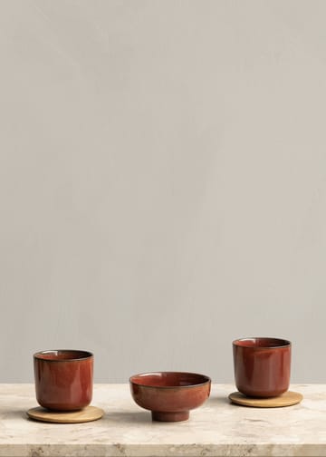 New Norm Glasuntersetzer aus Holz 2er Pack - Eiche geölt - Audo Copenhagen