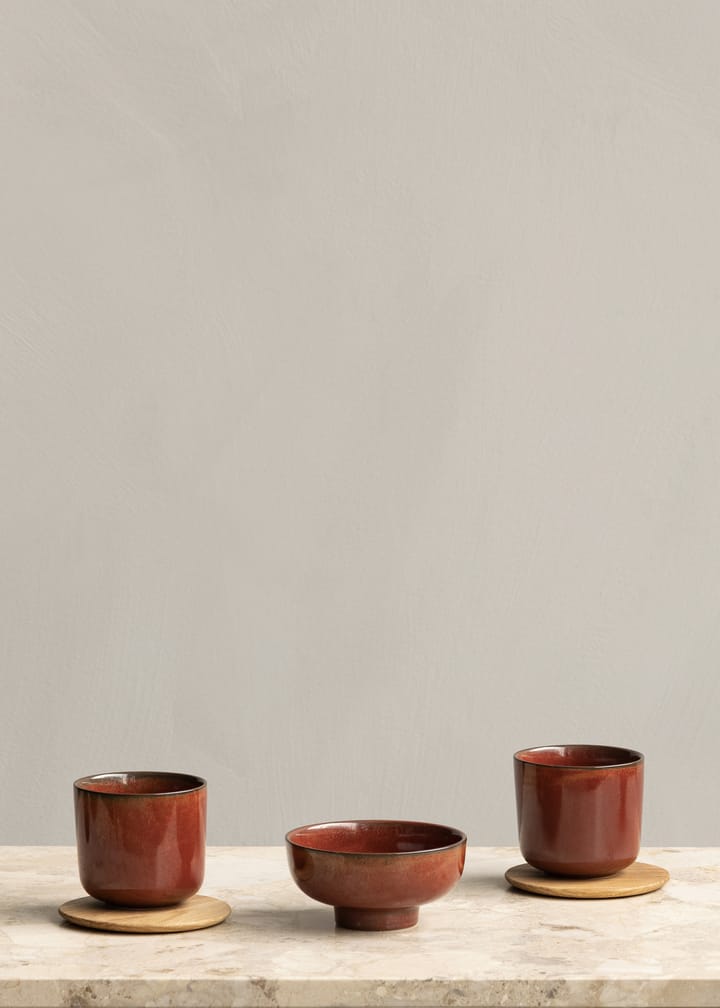 New Norm Glasuntersetzer aus Holz 2er Pack, Eiche geölt Audo Copenhagen