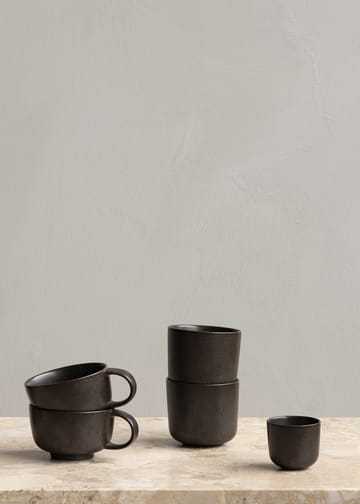 New Norm Tasse mit Henkel 25cl 2er Pack - Dunkel glasiert - Audo Copenhagen