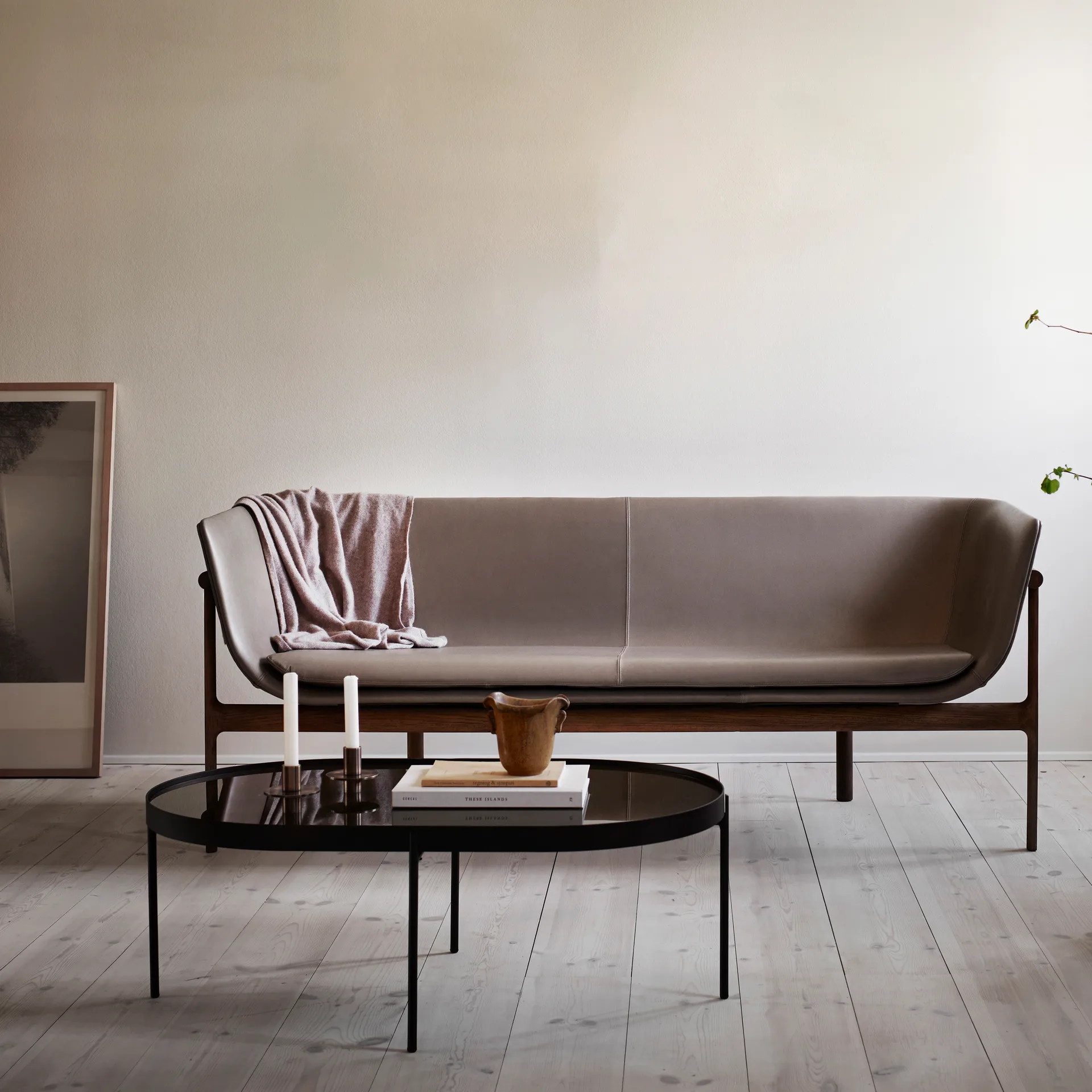 NoNo Couchtisch L 59,5 x 96,5cm, Schwarz-braun Audo Copenhagen
