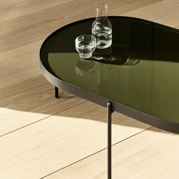 NoNo Couchtisch L 59,5 x 96,5cm - Schwarz-dunkelgrün - Audo Copenhagen
