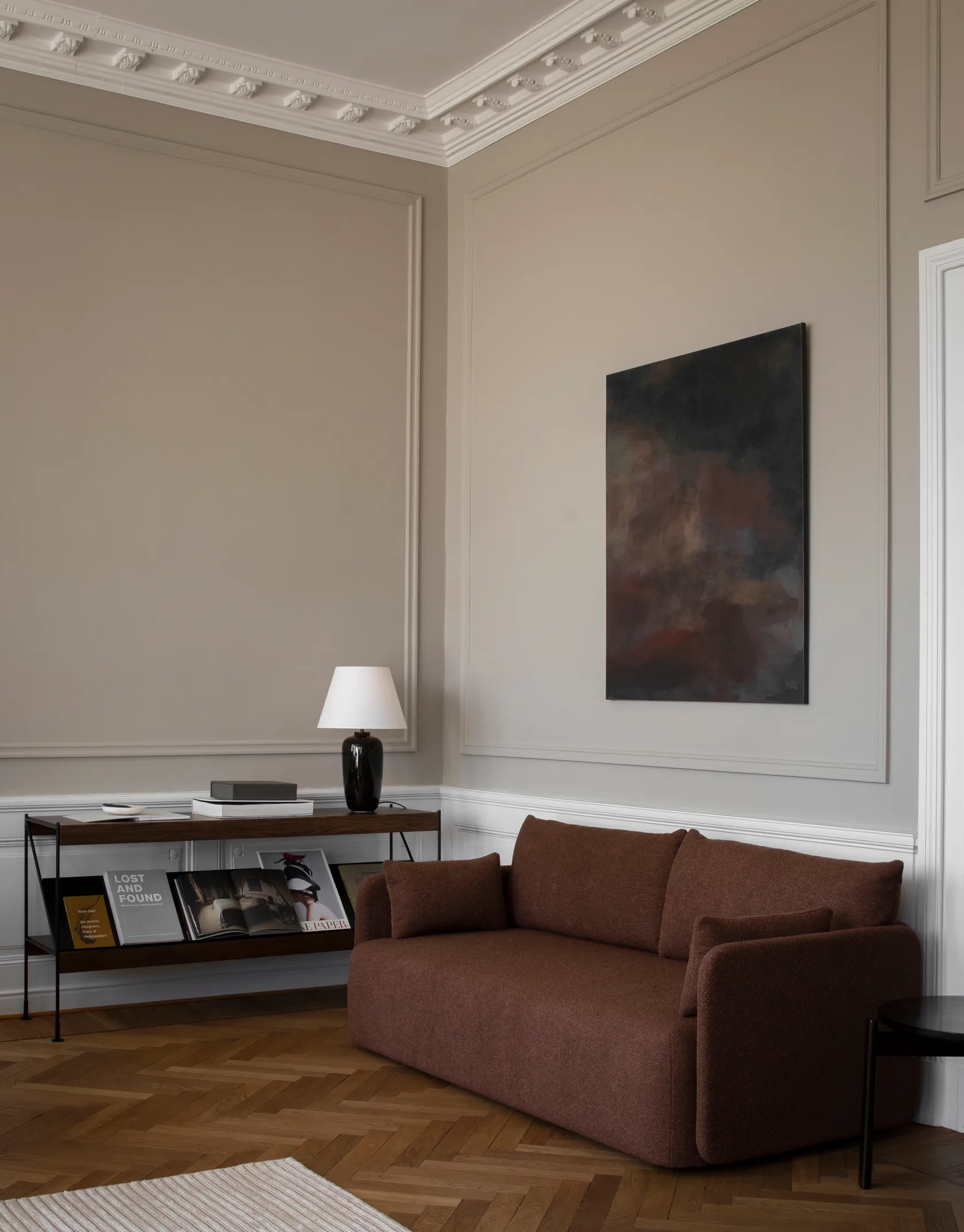 Offset Sofa 2-Sitzer, Audo Bouclé 08 Bordeaux Audo Copenhagen