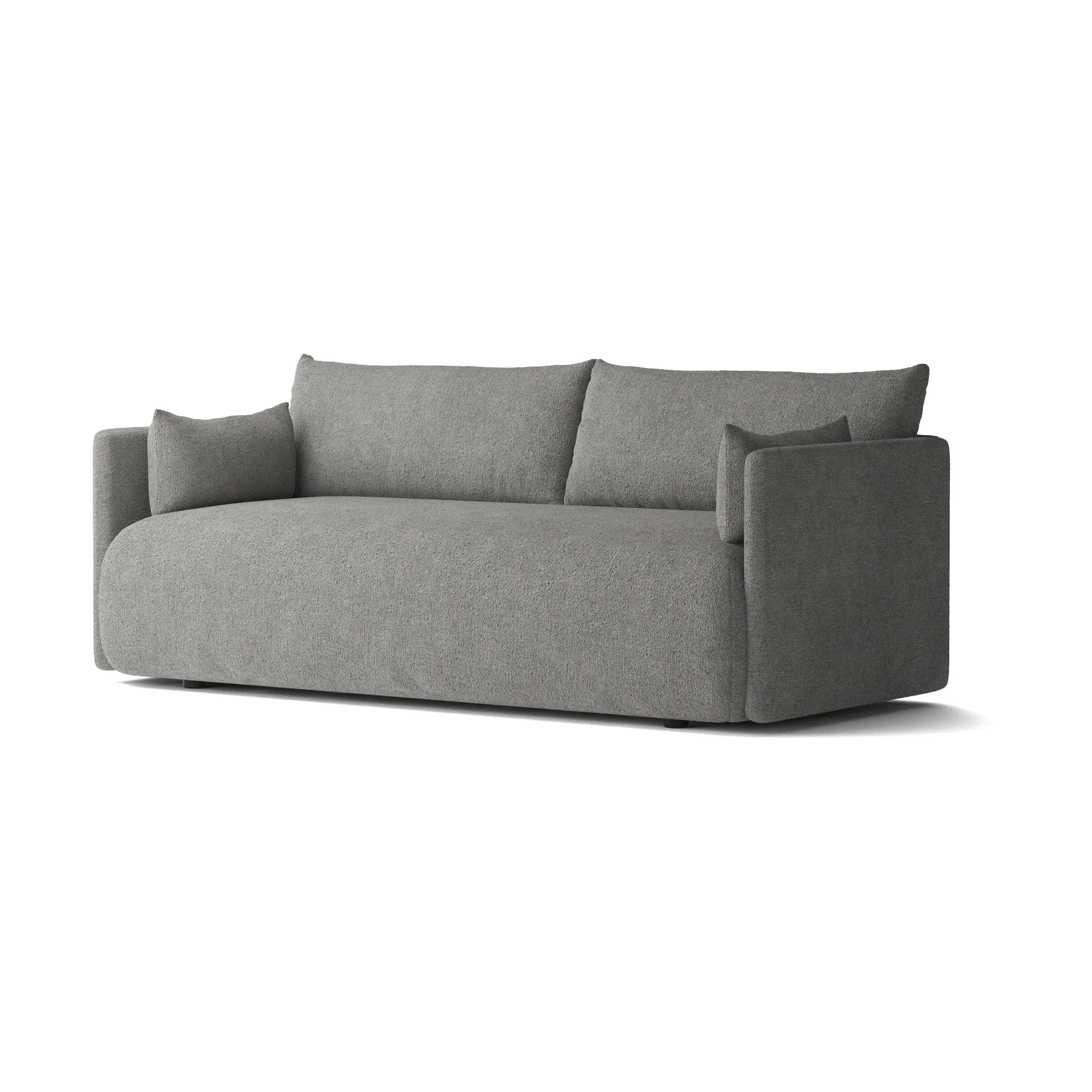 Offset Sofa 2-Sitzer, Audo Bouclé 16 Dark grey Audo Copenhagen