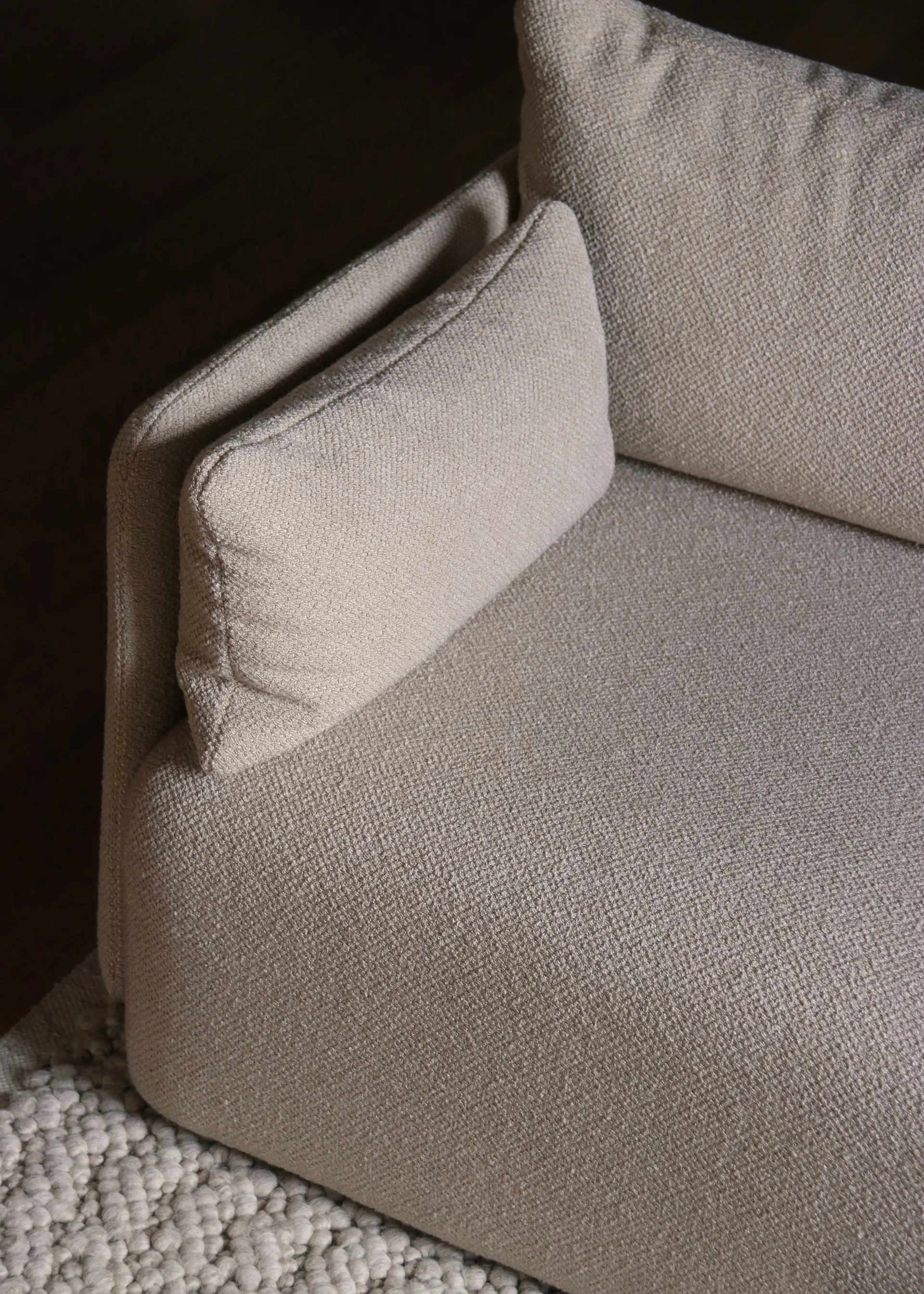 Offset Sofa 3-Sitzer, Audo Bouclé 02 Beige Audo Copenhagen