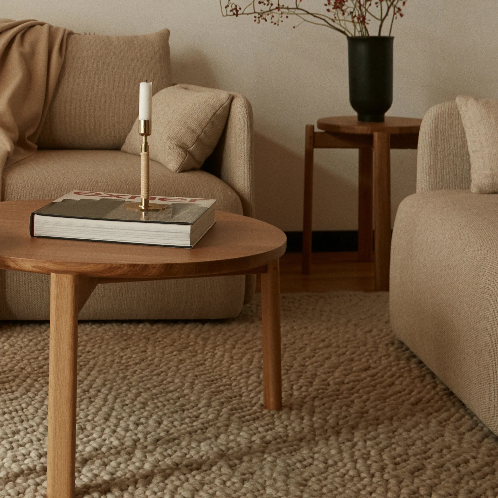 Passage Beistelltisch Ø70cm, Eiche Audo Copenhagen