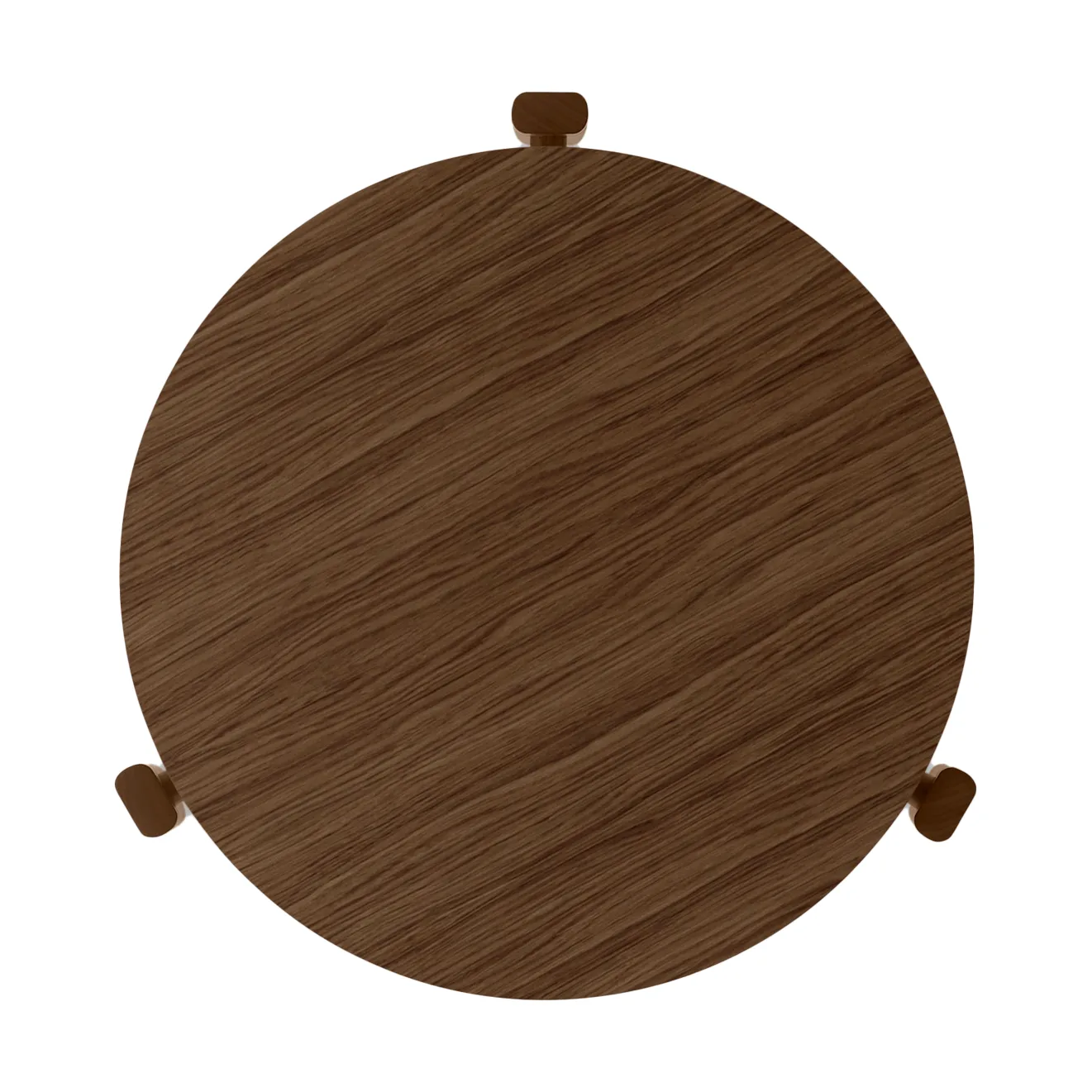 Passage Couchtisch, Dunkel gebeizte Eiche, Ø50 cm Audo Copenhagen