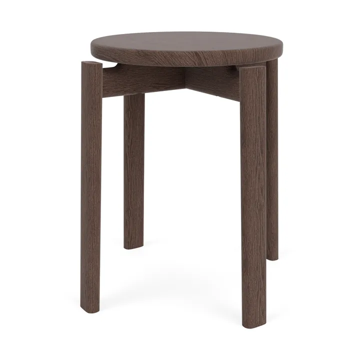 Passage runder Hocker - Dunkel gebeizte Eiche, Ø42,5x47,5 cm - Audo Copenhagen
