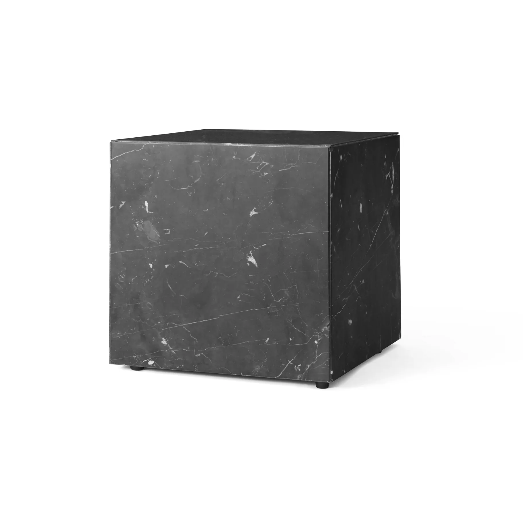 Plinth Beistelltisch, Black, cube Audo Copenhagen