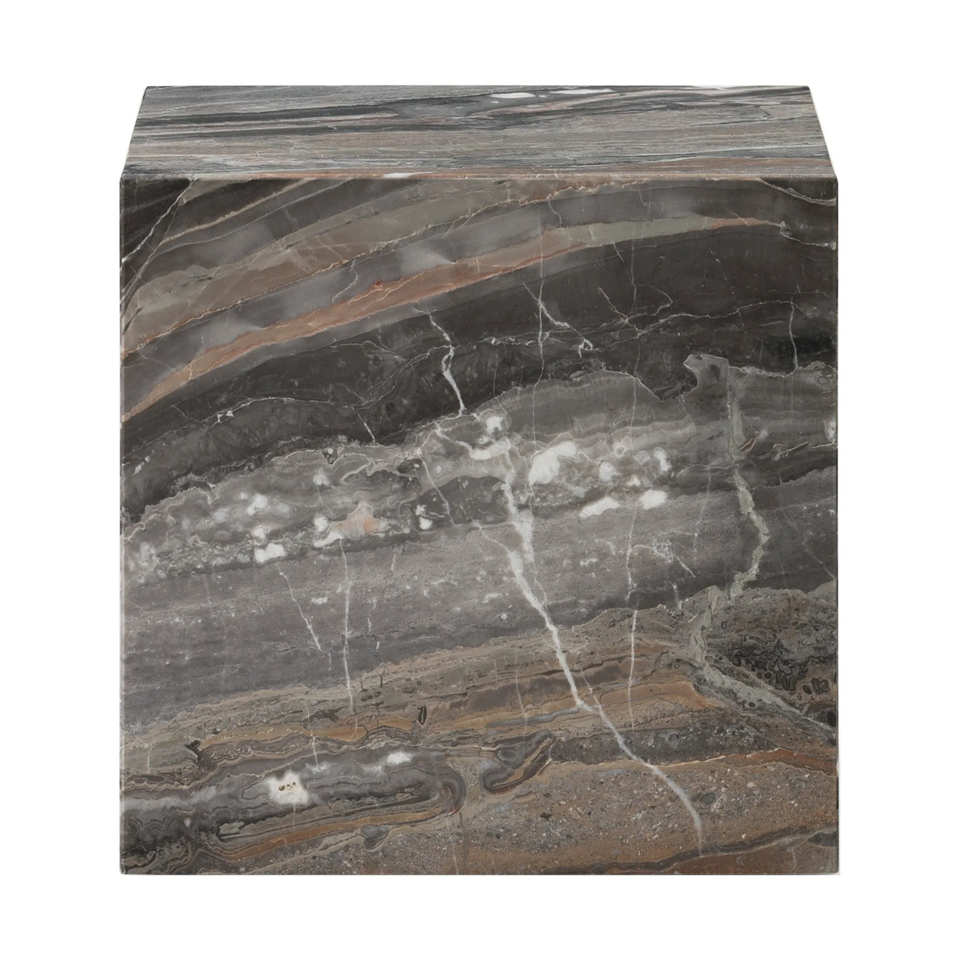 Plinth Beistelltisch, Grey galaxy, cube Audo Copenhagen