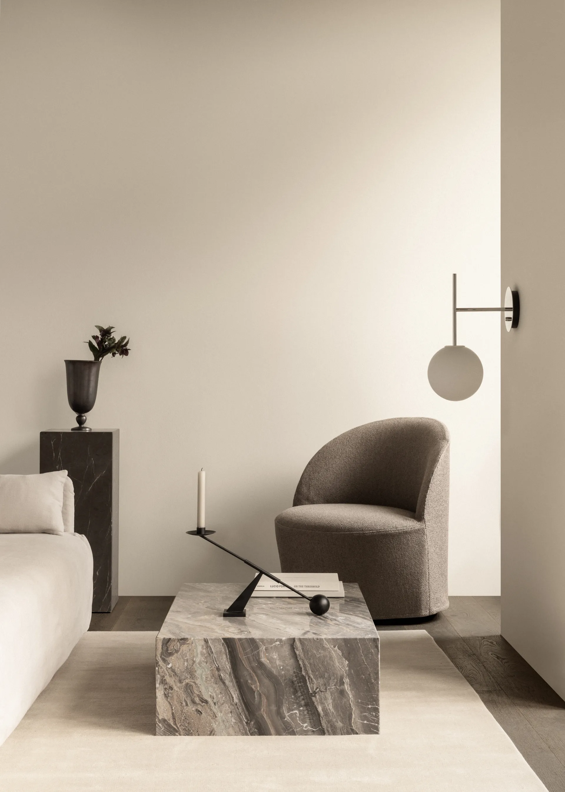 Plinth Beistelltisch, Grey galaxy, low Audo Copenhagen