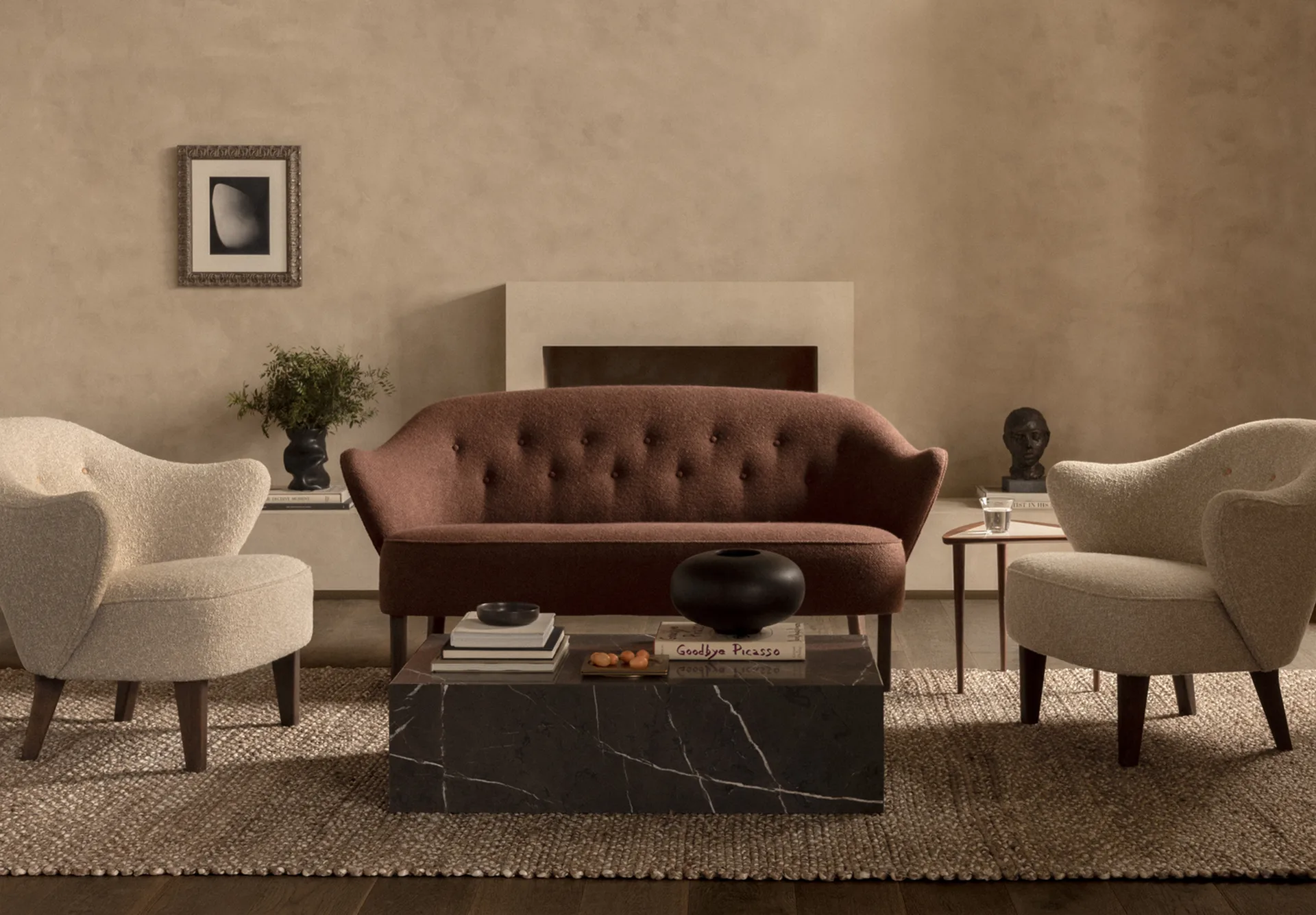 Plinth Beistelltisch, Grey, low Audo Copenhagen