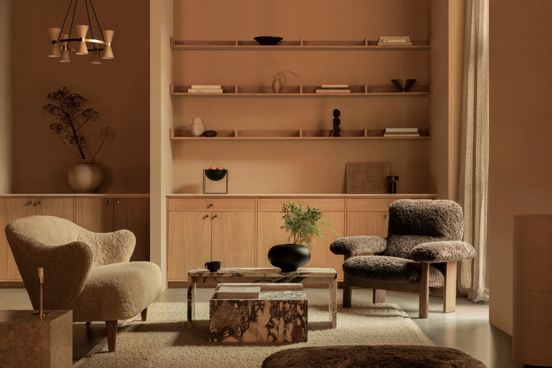 Plinth Couchtisch, Multi, Rose, low Audo Copenhagen