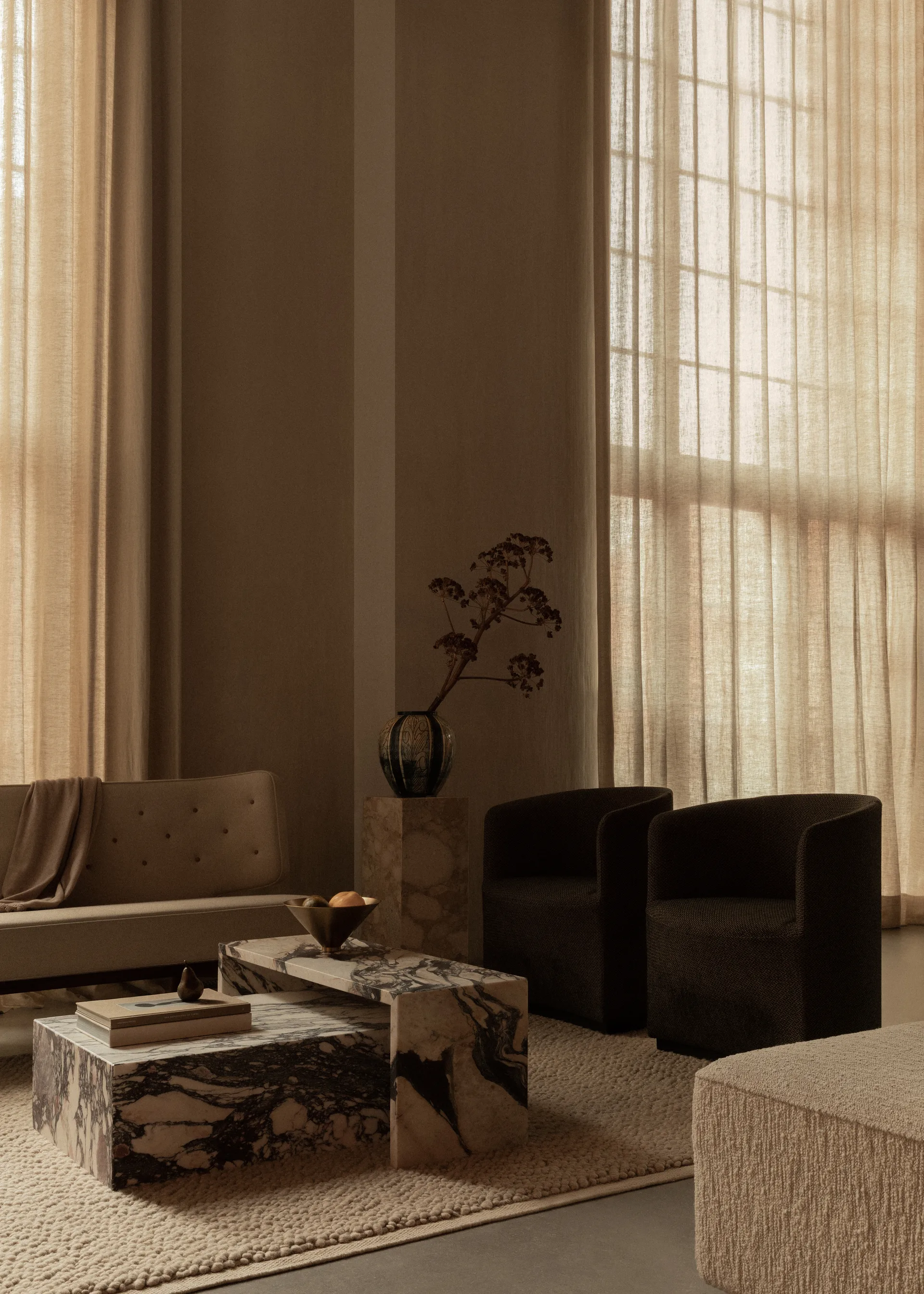 Plinth Couchtisch, Multi, Rose, low Audo Copenhagen