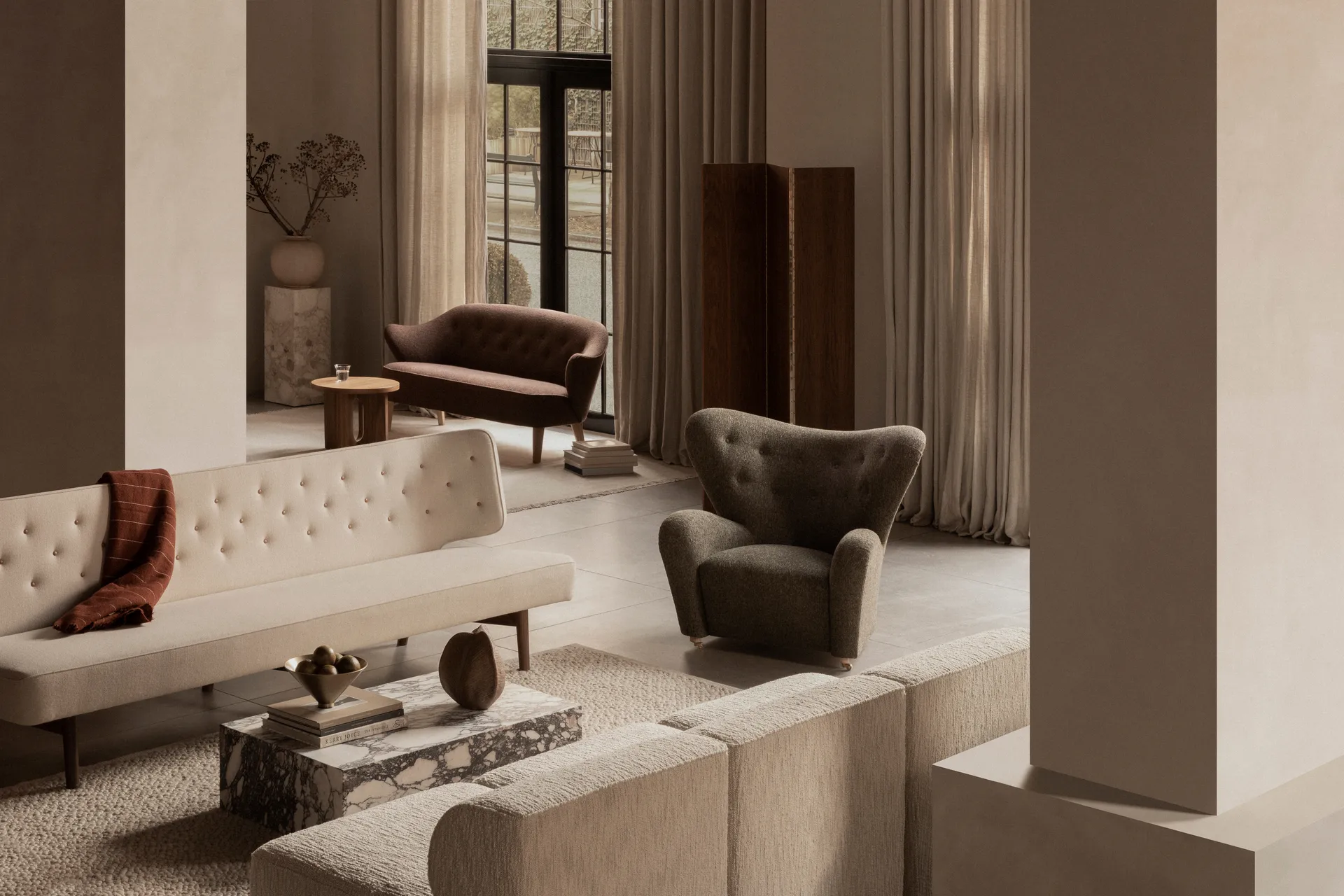 Plinth Couchtisch, Multi, Rose, low Audo Copenhagen