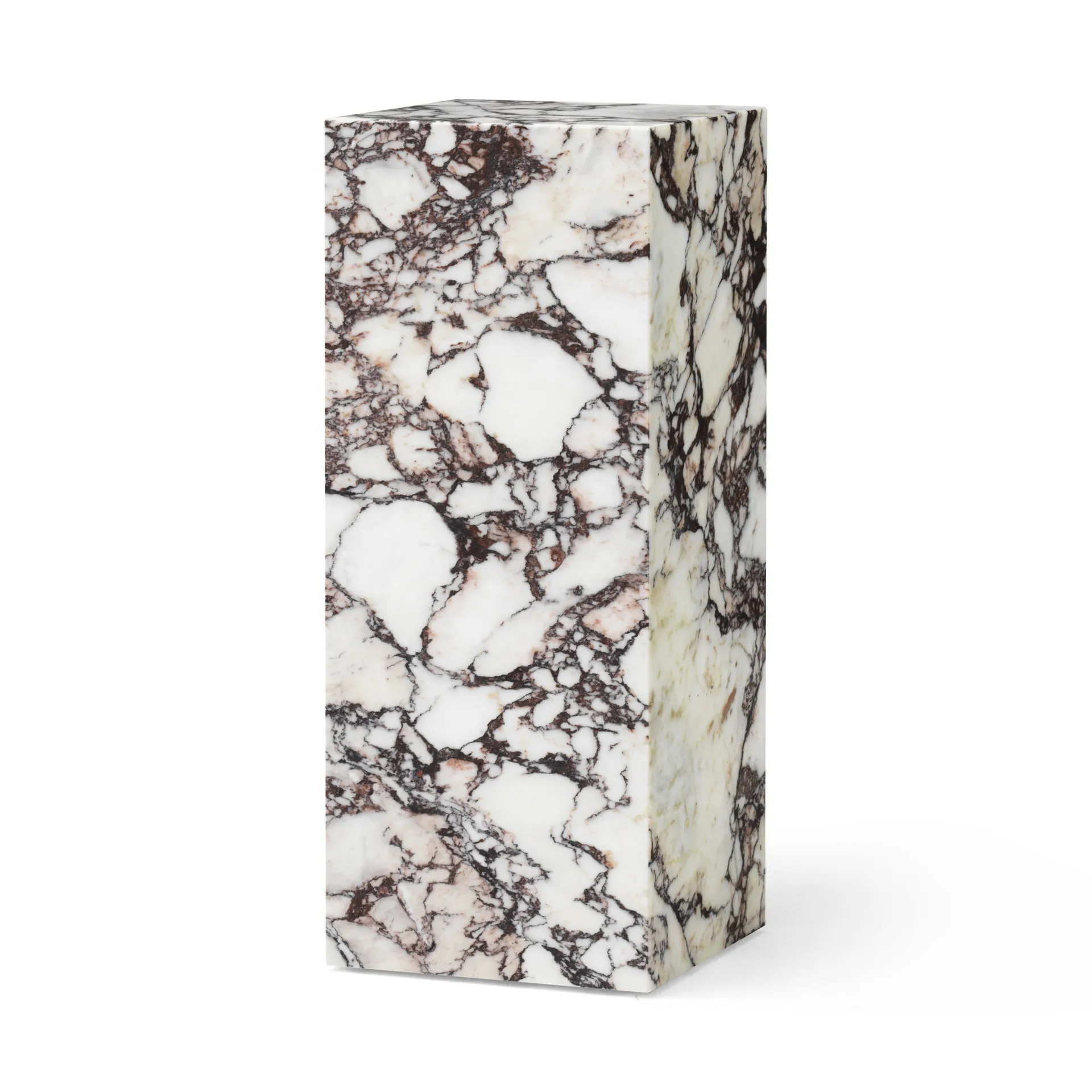 Plinth Pedestal Blumentopfständer, Calacatta Viola Audo Copenhagen