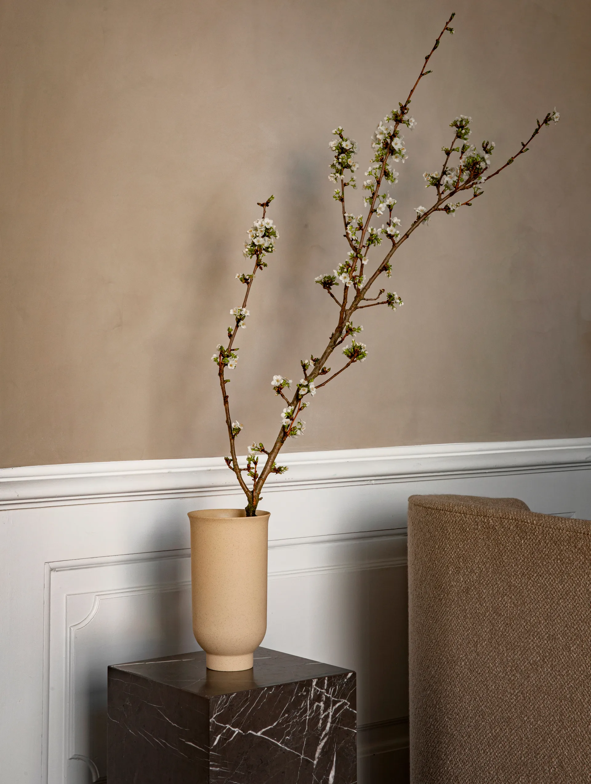 Plinth tall Beistelltisch 30x30x51 cm, Brown Audo Copenhagen