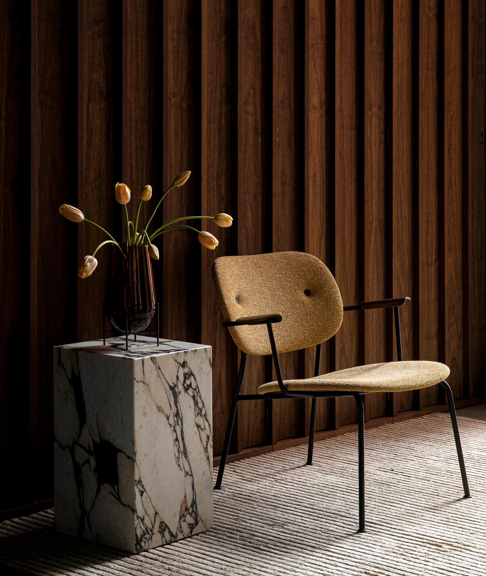 Plinth tall Beistelltisch 30x30x51 cm, Multi rose Audo Copenhagen