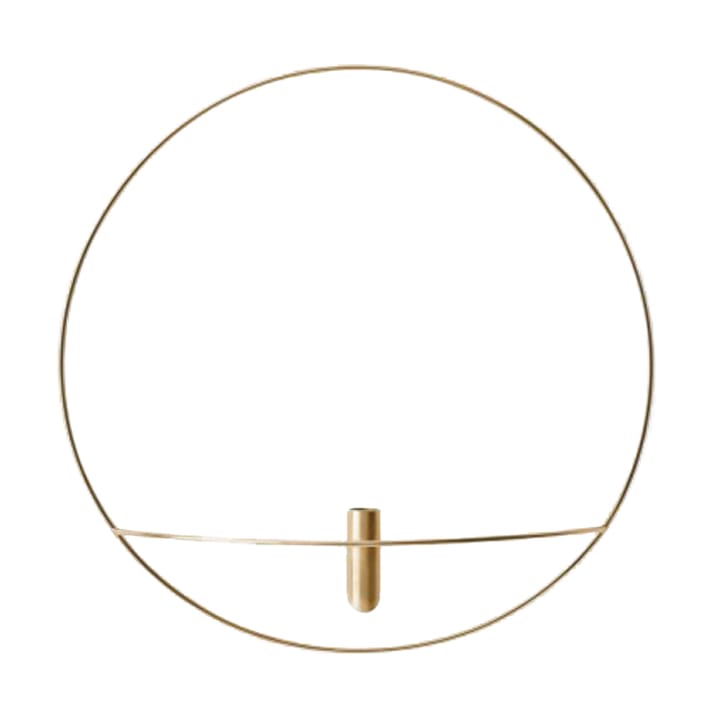 POV Circle Wand-Vase L, Messing Audo Copenhagen