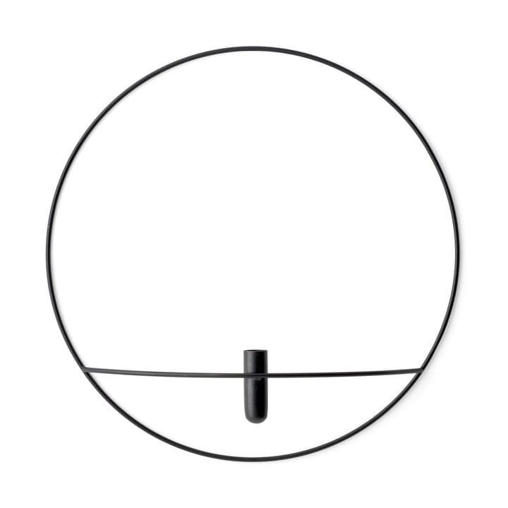 POV Circle Wand-Vase L - Schwarz - Audo Copenhagen
