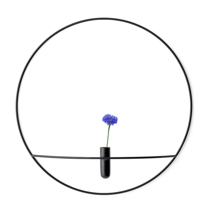 POV Circle Wand-Vase L - Schwarz - Audo Copenhagen