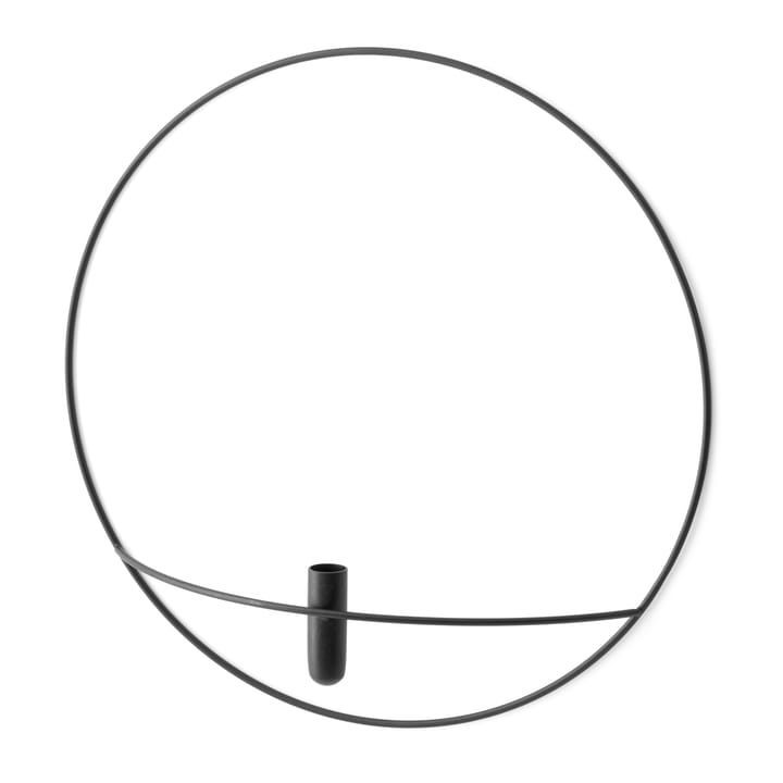 POV Circle Wand-Vase L - Schwarz - Audo Copenhagen