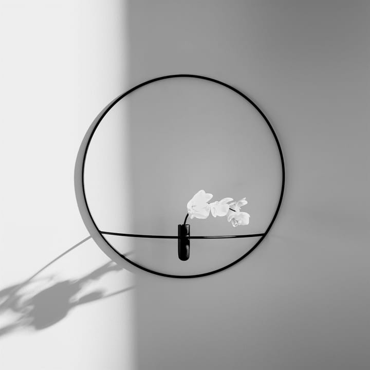 POV Circle Wand-Vase L - Schwarz - Audo Copenhagen