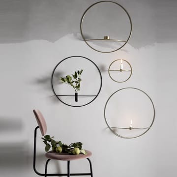 POV Circle Wand-Vase L - Schwarz - Audo Copenhagen