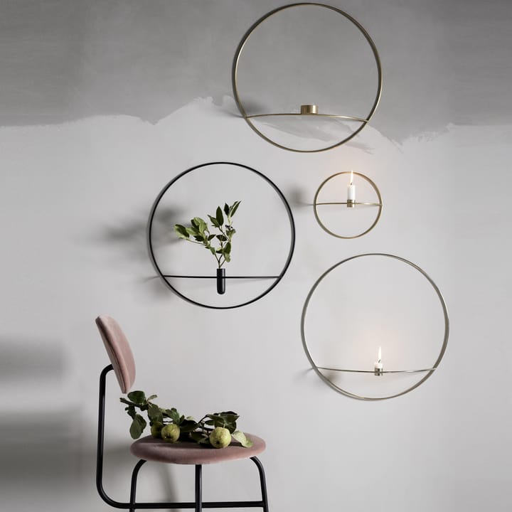 POV Circle Wand-Vase L - Schwarz - Audo Copenhagen