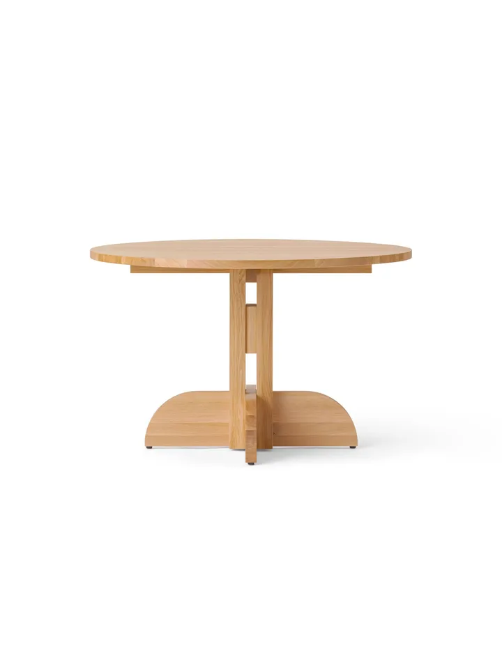 Puffin Dining Table Eiche Massiv Natur - Natur-Eiche, Ø120 cm - Audo Copenhagen