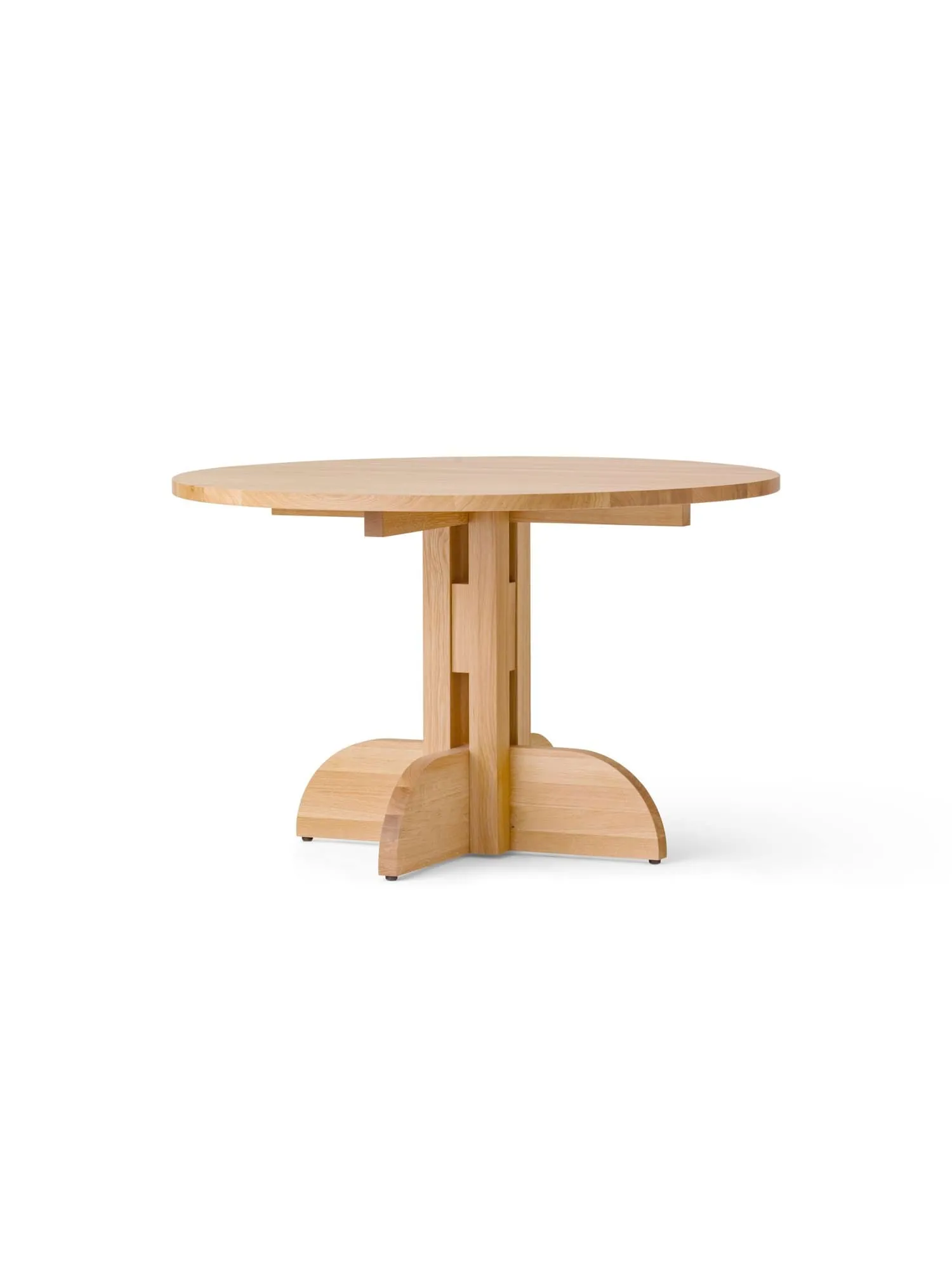 Puffin Dining Table Eiche Massiv Natur, Natur-Eiche, Ø120 cm Audo Copenhagen