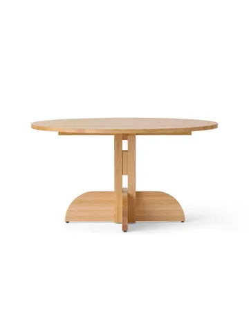 Puffin Dining Table Eiche Massiv Natur - Naturbelassene Eiche, Ø140 cm - Audo Copenhagen