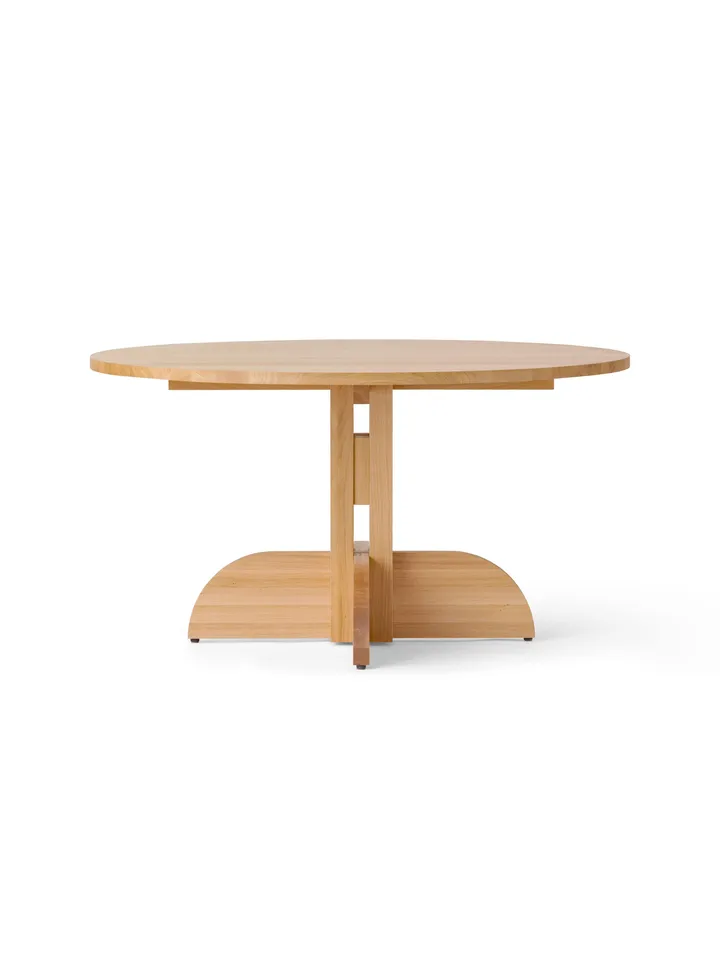 Puffin Dining Table Eiche Massiv Natur - Naturbelassene Eiche, Ø140 cm - Audo Copenhagen