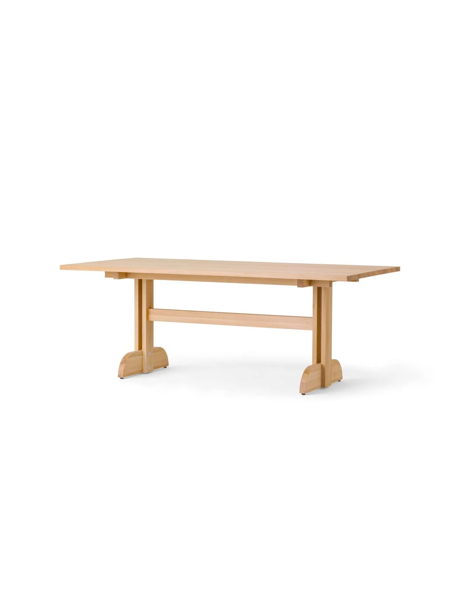 Puffin Dining Table Eiche Massiv Natur, Naturbelassene Eiche, 200x95 cm Audo Copenhagen