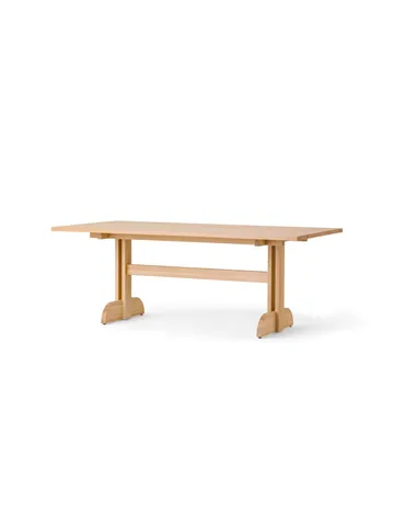 Puffin Dining Table Eiche Massiv Natur - Naturbelassene Eiche, 200x95 cm - Audo Copenhagen