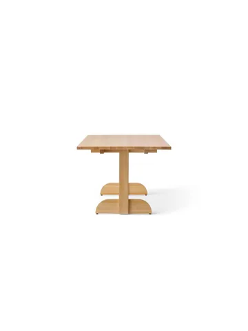 Puffin Dining Table Eiche Massiv Natur - Naturbelassene Eiche, 200x95 cm - Audo Copenhagen