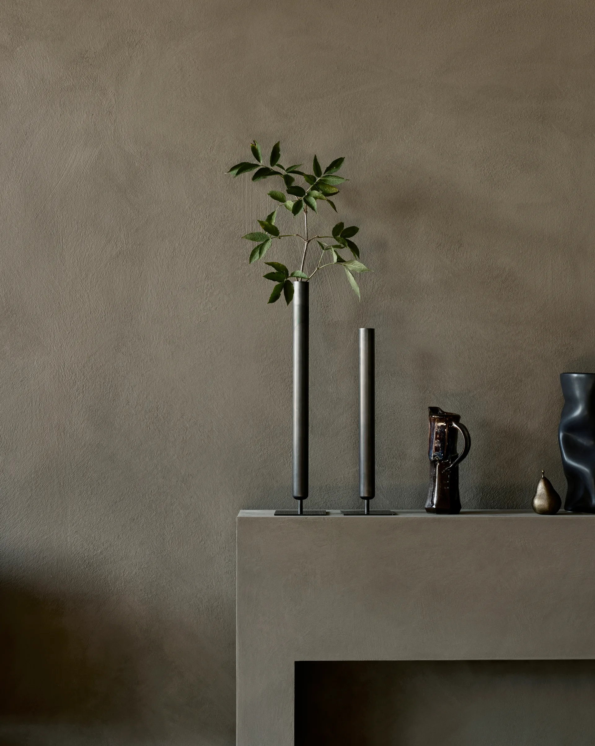 Stance Vase 50 cm, Bronzed Brass Audo Copenhagen