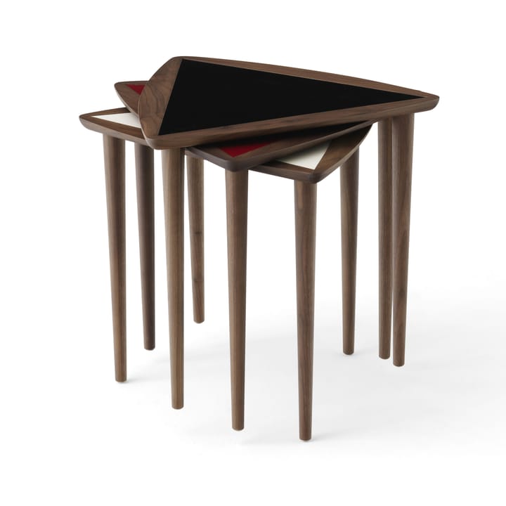 Umanoff nesting side table - Walnut-black - Audo Copenhagen