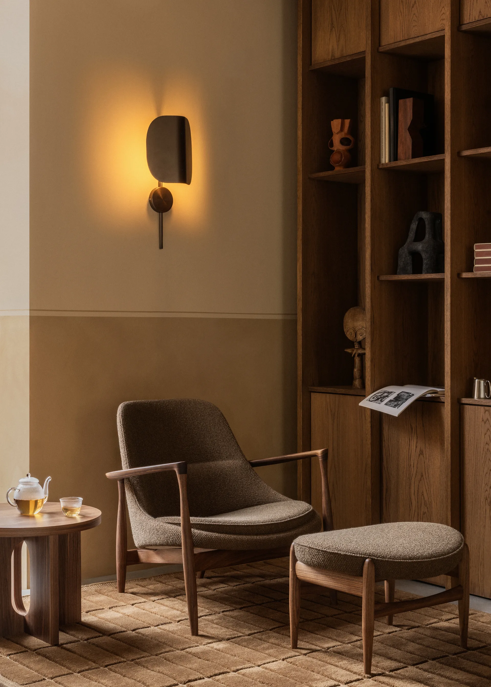 Wing Wandleuchte, Bronzed Aluminium, 47 cm Audo Copenhagen