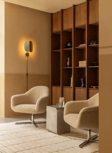 Wing Wandleuchte - Polished Aluminium, 47 cm - Audo Copenhagen