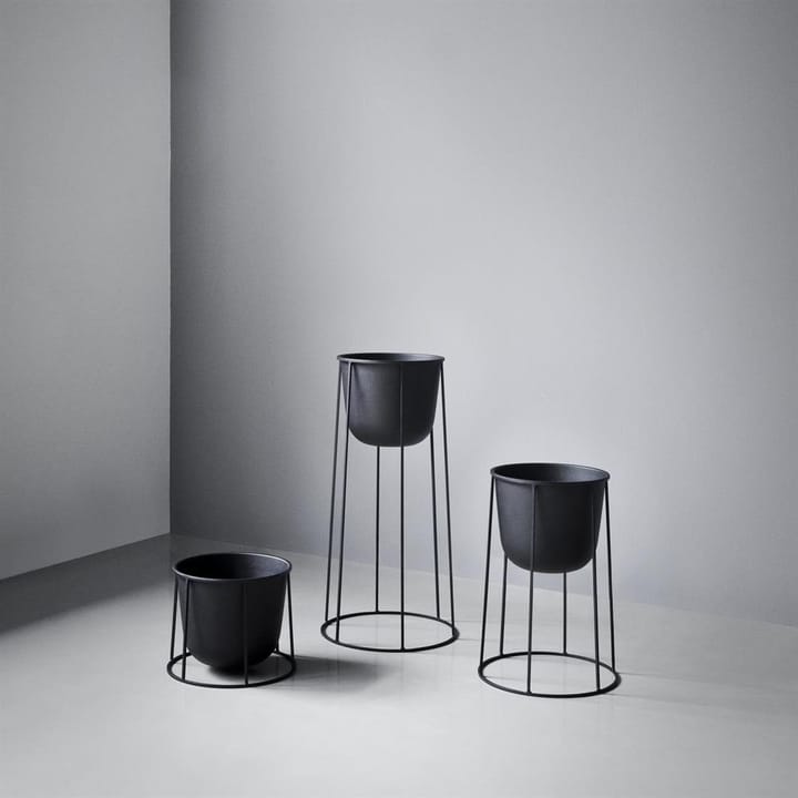 Wire Pot Blumentopf, Schwarz Audo Copenhagen