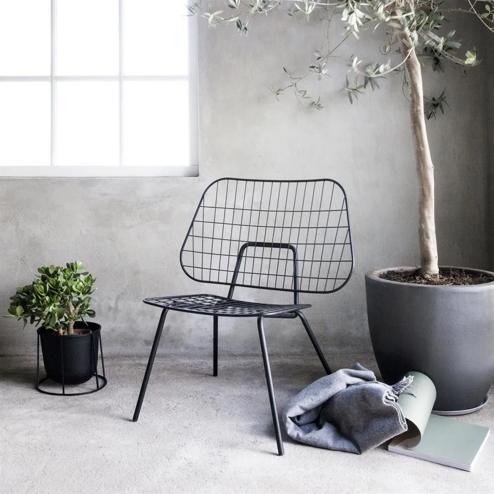 Wire Pot Blumentopf, Schwarz Audo Copenhagen