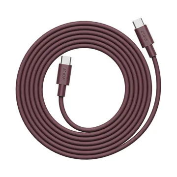 AVOLT x Bauhaus-Archiv Cable 1 USB C zu USB C
 - Mulberry Red - Avolt