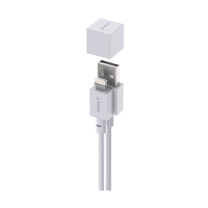 Avolt Cable 1 USB-A zu Lightning Kabel 1,7 m White