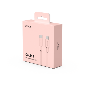 Cable 1 USB-C zu USB-C Ladekabel 2 m - New Pink - Avolt