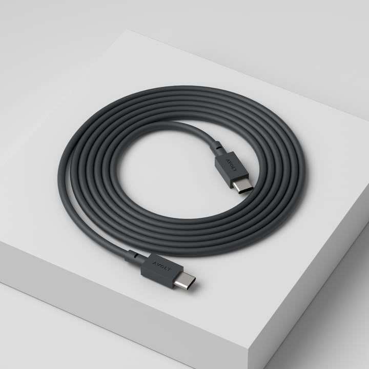 Cable 1 USB-C zu USB-C Ladekabel 2 m - Stockholm black - Avolt